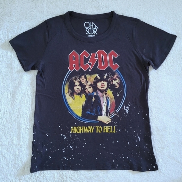Chaser Tops - Chaser ⚡AC/DC⚡ Highway to Hell🔥 Graphic Tee👕 - NWT